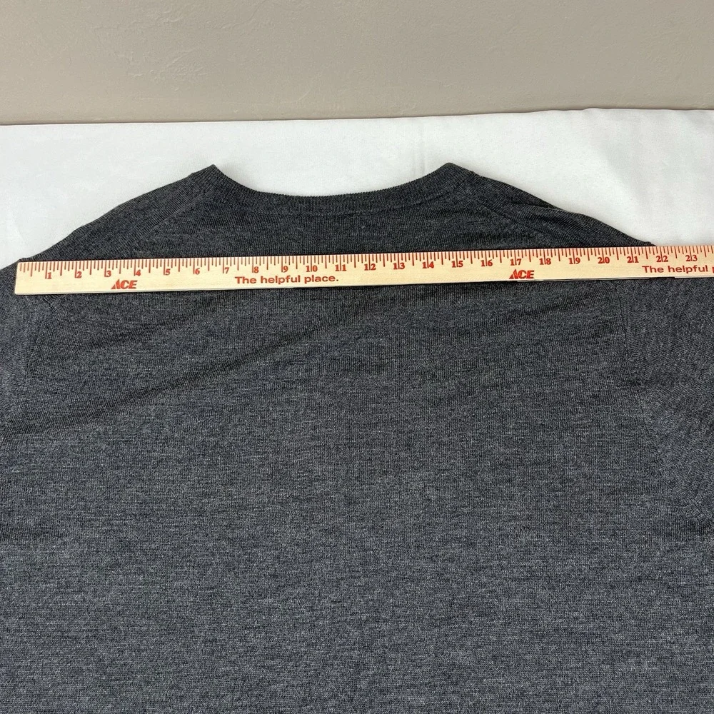 Men's Big & Tall Hart Schaffner Marx Extra Fine Merino Wool‎ V-Neck Sweater 2XB